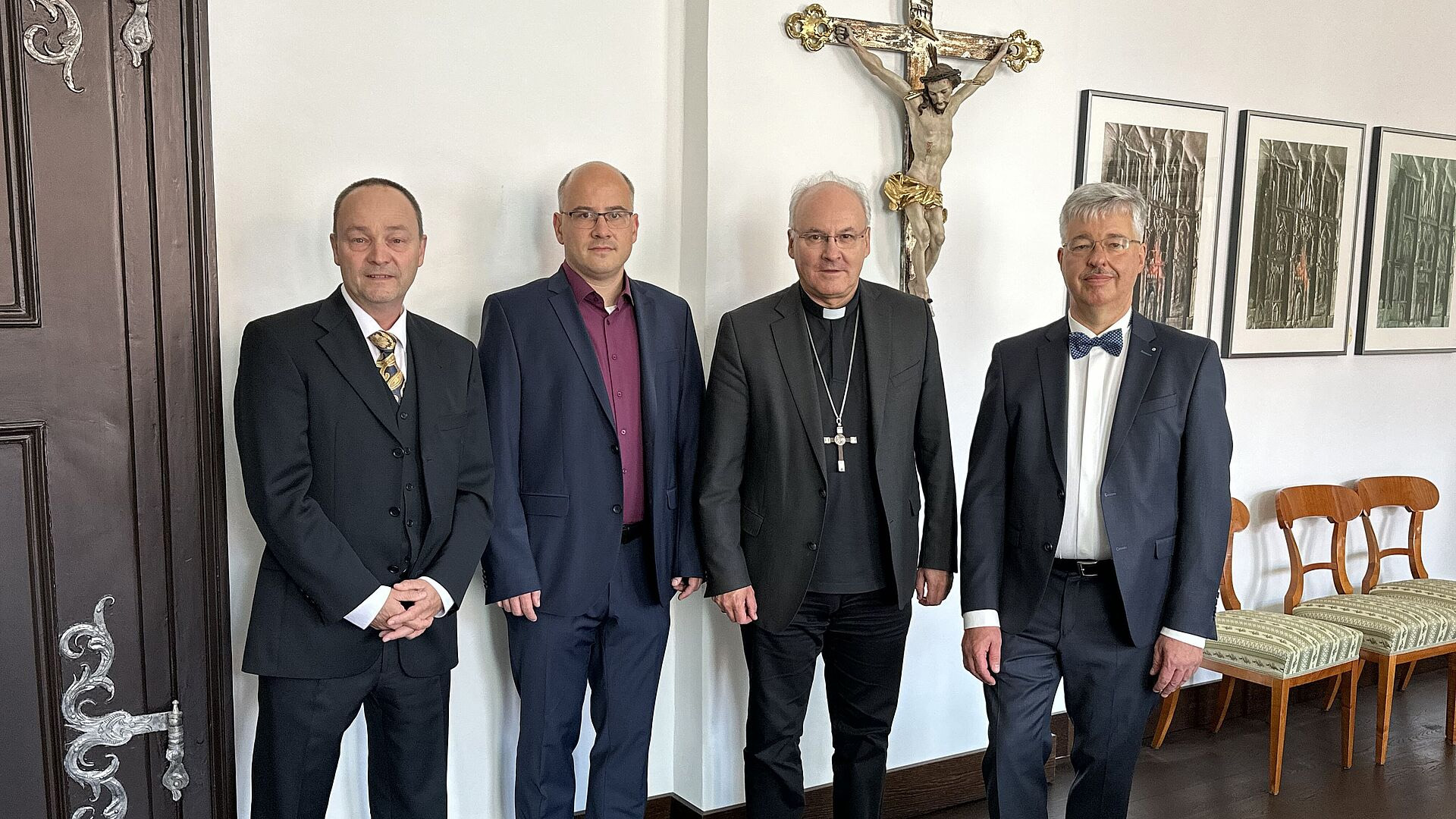 Prof. Michael Seewann und Prof. Markus Rupprecht besuchen Bischof Dr. Voderholzer